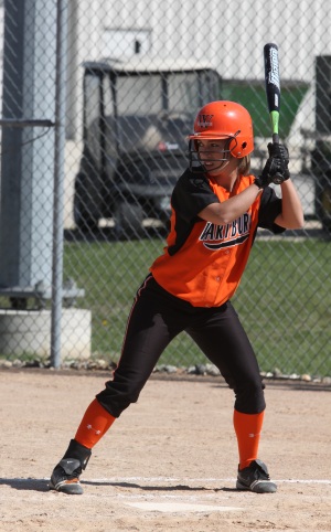 Softball Player at Bat